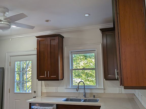 Kitchen with brand new dishwasher