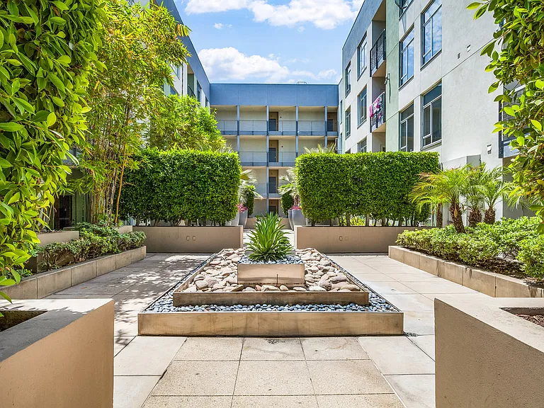 Beautiful landscaping and zen garden