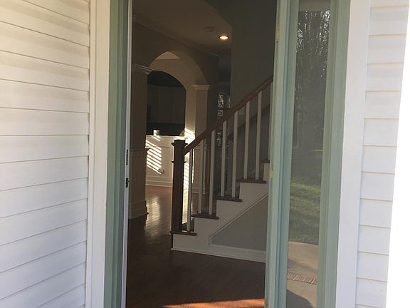 Looking into the house via the front door.