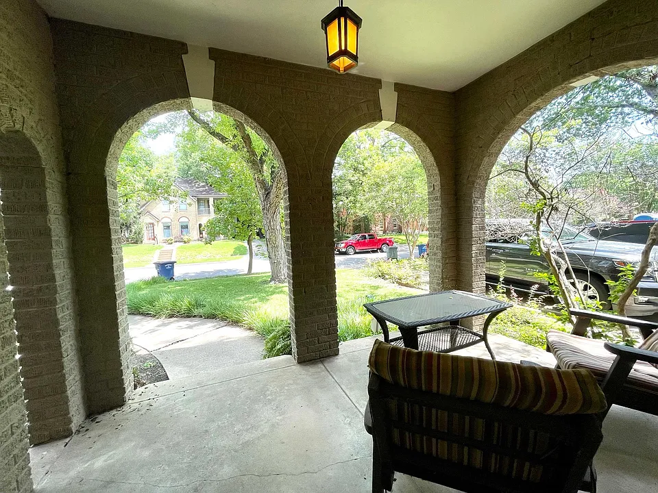 Your front patio - Patio furniture is included but if you have your own can be placed in shed