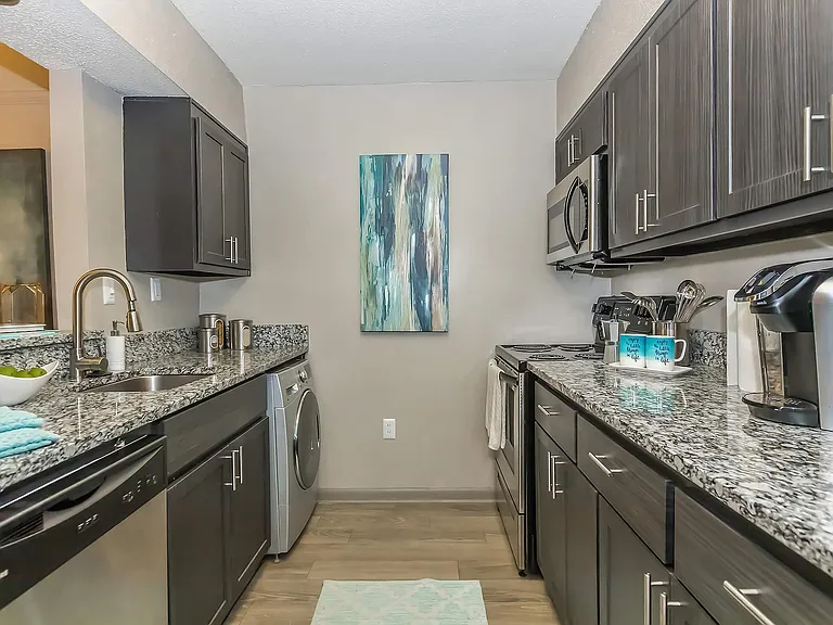 Explore this chic contemporary kitchen, perfect for culinary creativity.