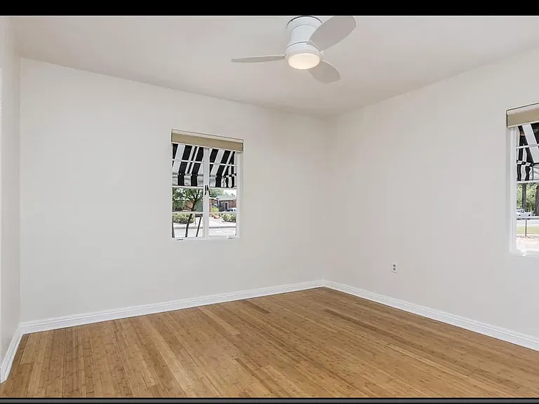 front bedroom with bamboo wood floors