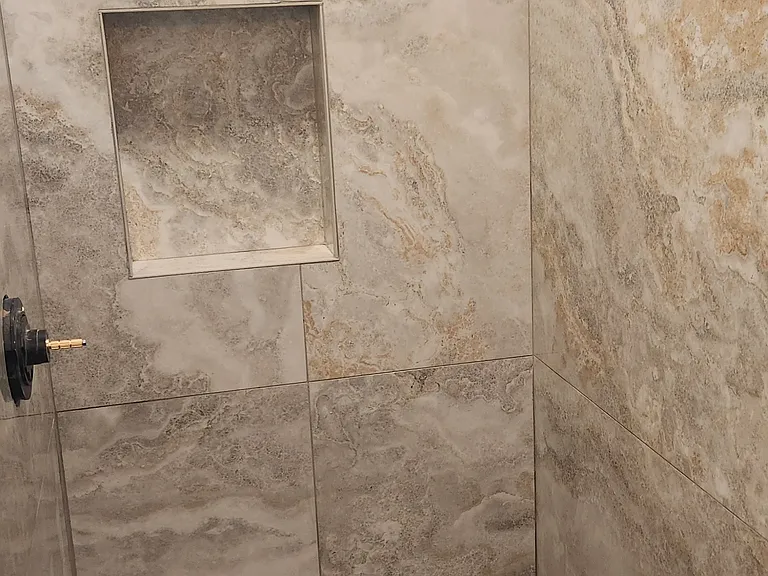 Master bathroom shower.