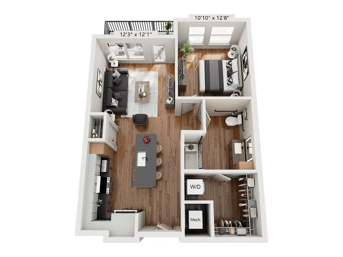 Floor plan A2-HC