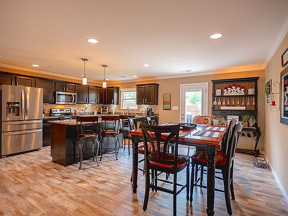 Kitchen with tile floors