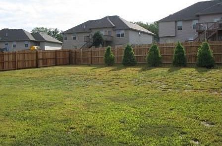 Back Yard w/Privacy Fence 