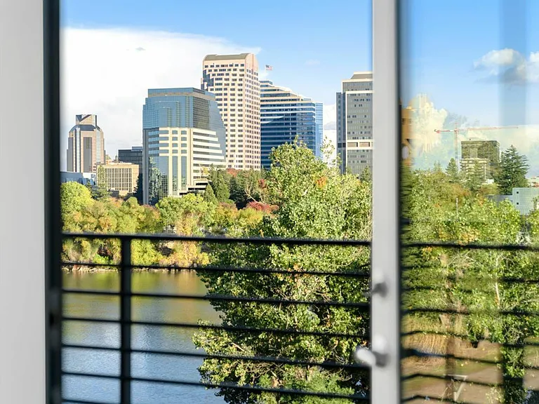 Balcony view overlooking downtown