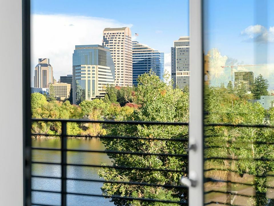 Balcony view overlooking downtown