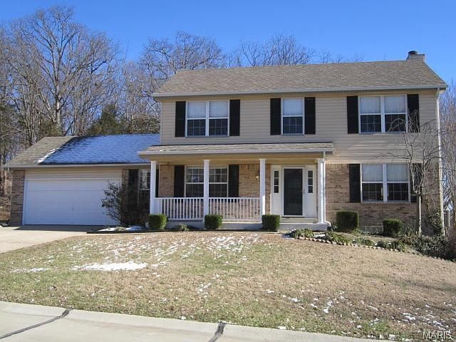 Front of 764 Seven Hills Lane. You can't see it here, but the driveway is extra wide.