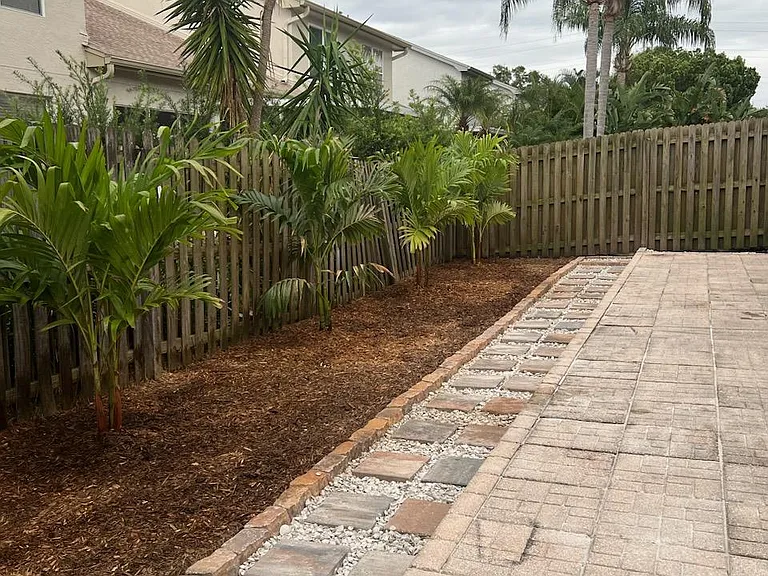 Backyard landscaping