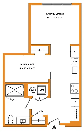 Floor plan Studio-S4 Mason
