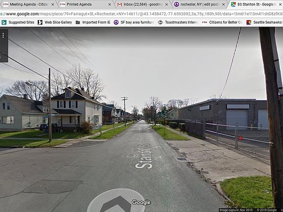 street view from Stanton