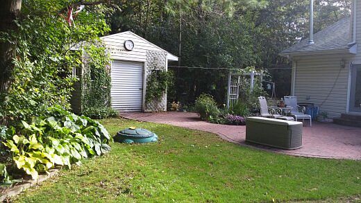 patio and garden shed