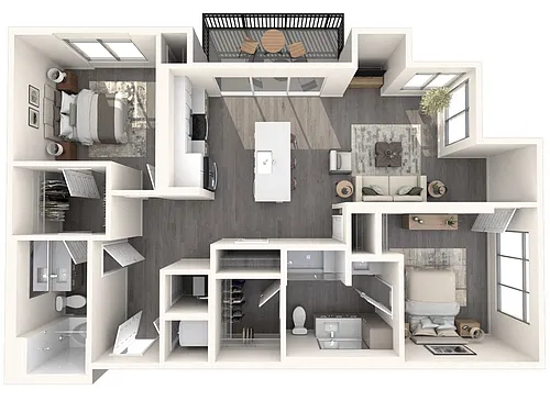 Floor plan 2B1