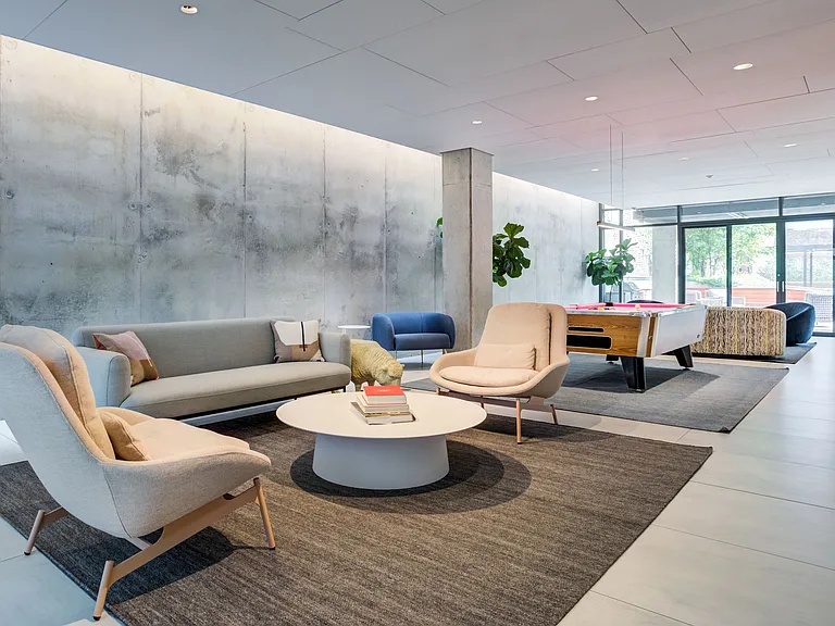 Relax and recharge in this serene lounge.