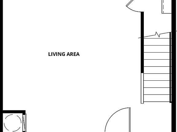 The first floor of the Pearl has an additional living area and bathroom.