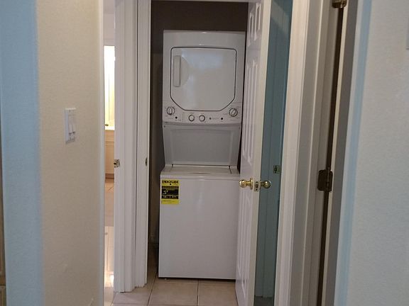 Washer/dryer in the hallway closet