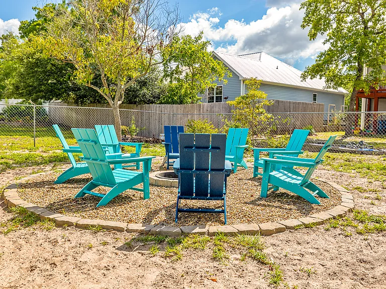 Firepit off back deck