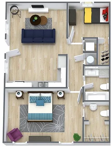 Floor plan 2X15