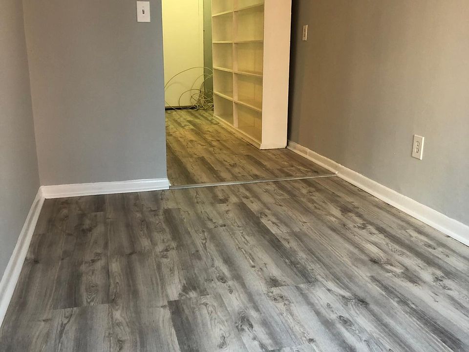 Living room leading into the kitchen