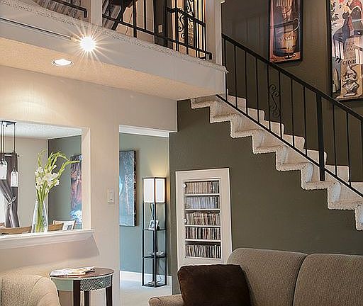 Open contemporary floorplan.