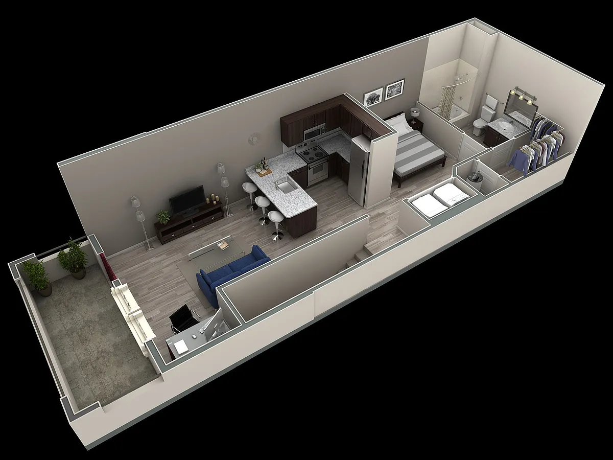Floor plan Studio Grand Overlook