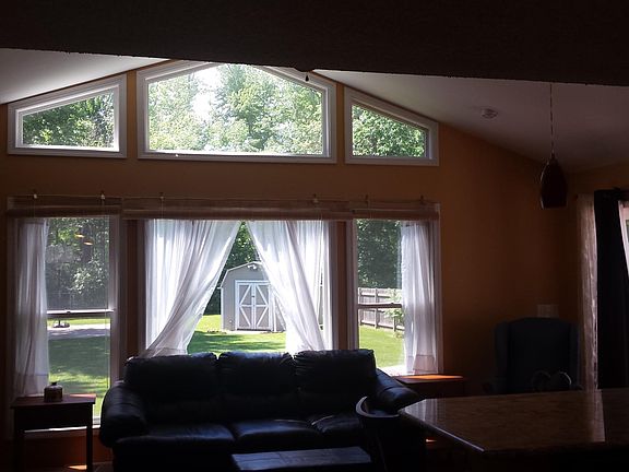 Family room and kitchen area