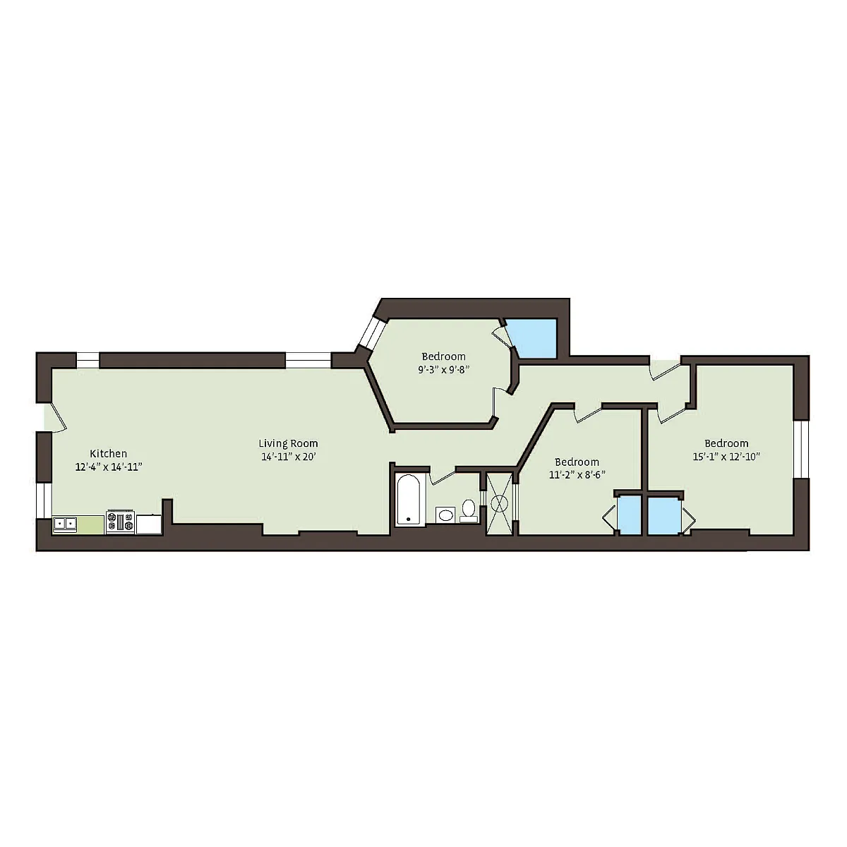 Floor plan 1509-3bC