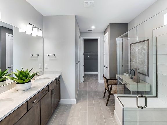 Owner s bathroom with double sink vanity