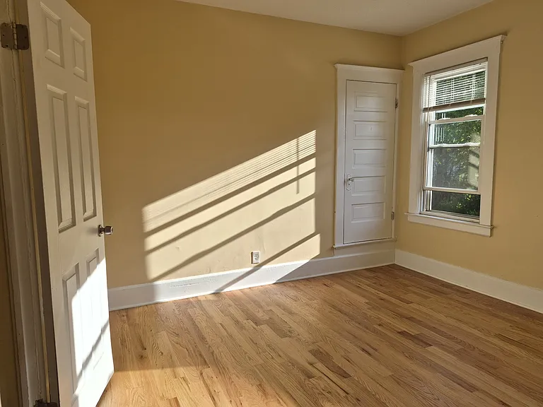 Master bedroom view from doorway.
