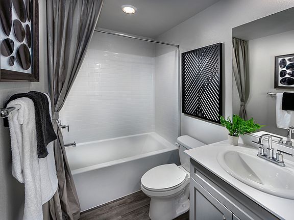 Residence 2 interior image modeled at a nearby Meritage community.