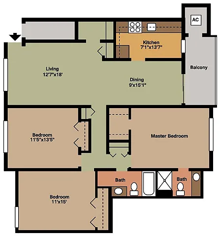 Floor plan Style E