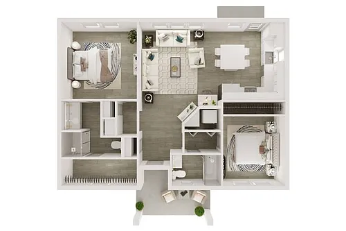 Floor plan Cottage w/ Back Yard