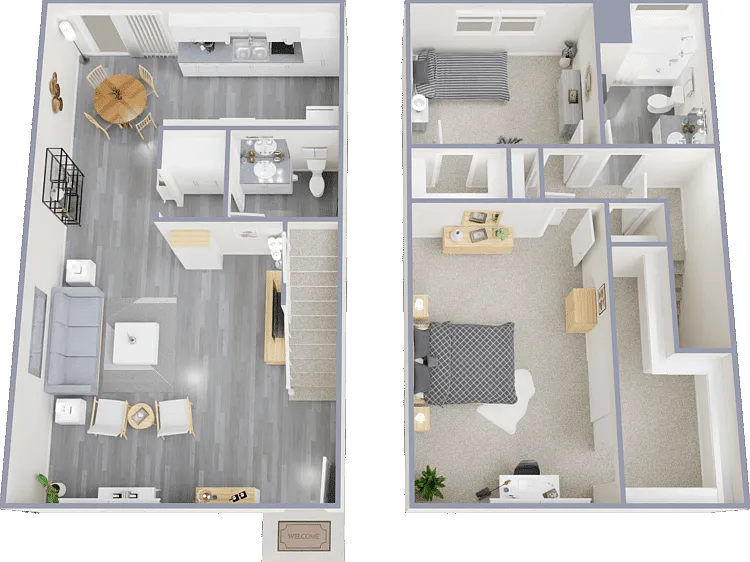 Plan D Floorplan Diagram