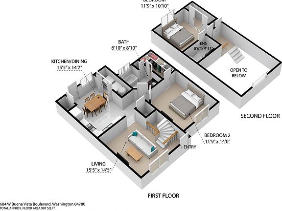 3rd image of 684 W Buena Vista Blvd #901