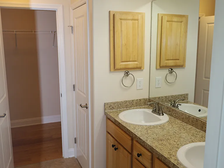 Primary bathroom, double sinks