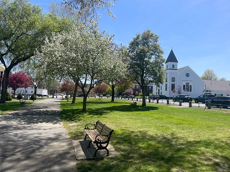 Town Common, a couple of blocks from Avon Street