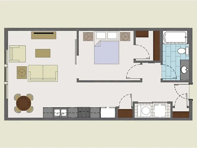 Floor plan 208 / 308 / 408