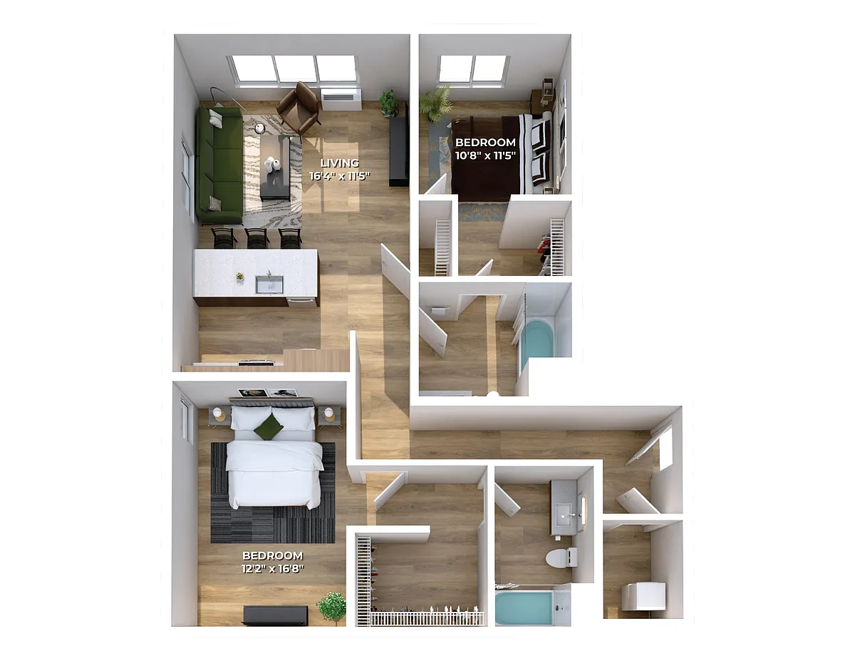 Floor plan Two Bedroom C5