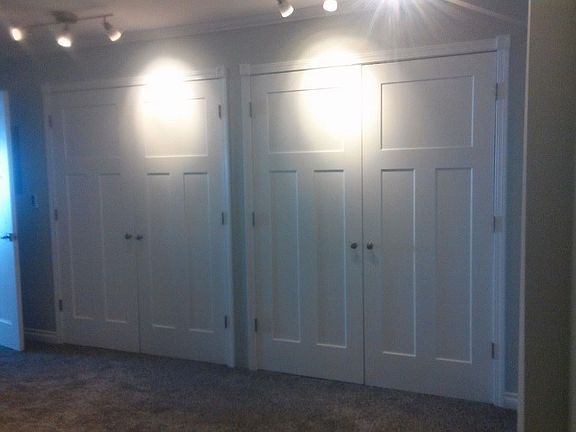 Closet has organizer