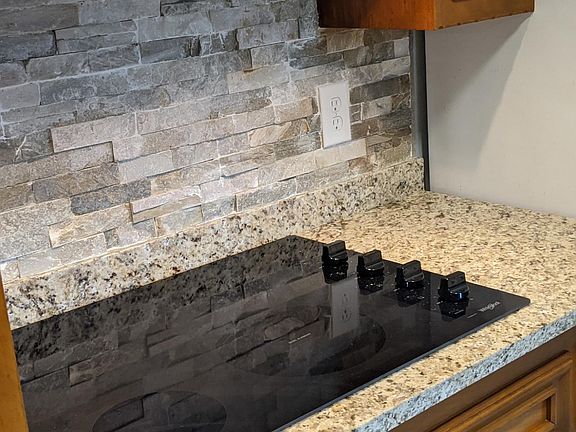 Kitchen, new Cook Top, Granite and Backsplash