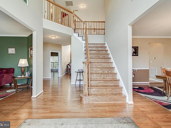 Foyer with 18 foot ceilings