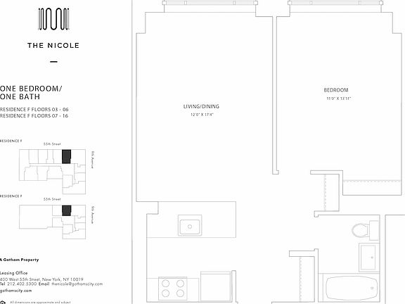 2nd image of 400 W 55th St APT 7F