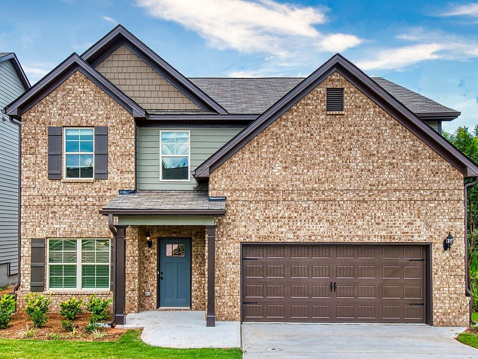 Front elevation with brick