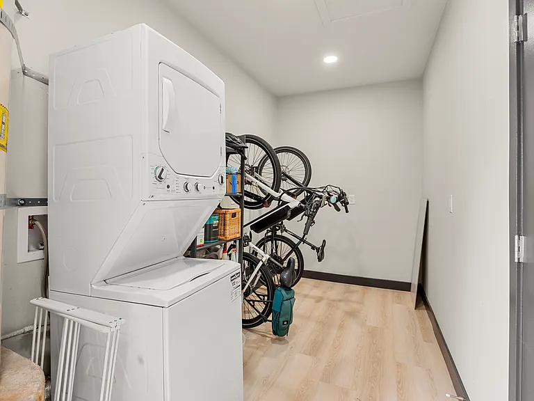 Storage with bike rack