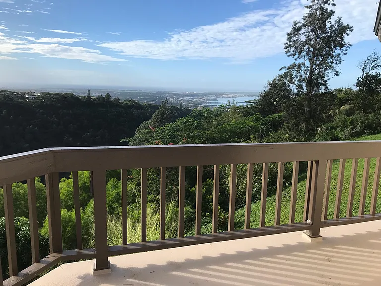 Deck view from master bedroom