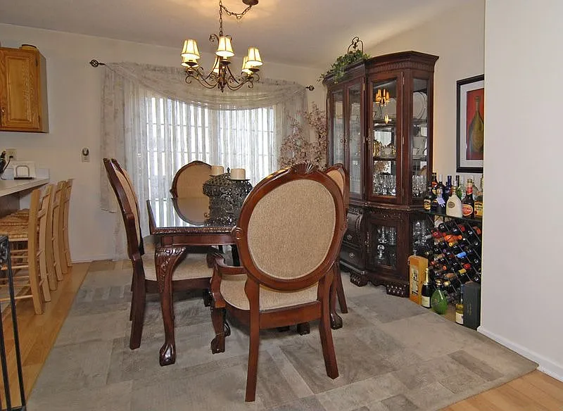 Dining room w/ sliding door 