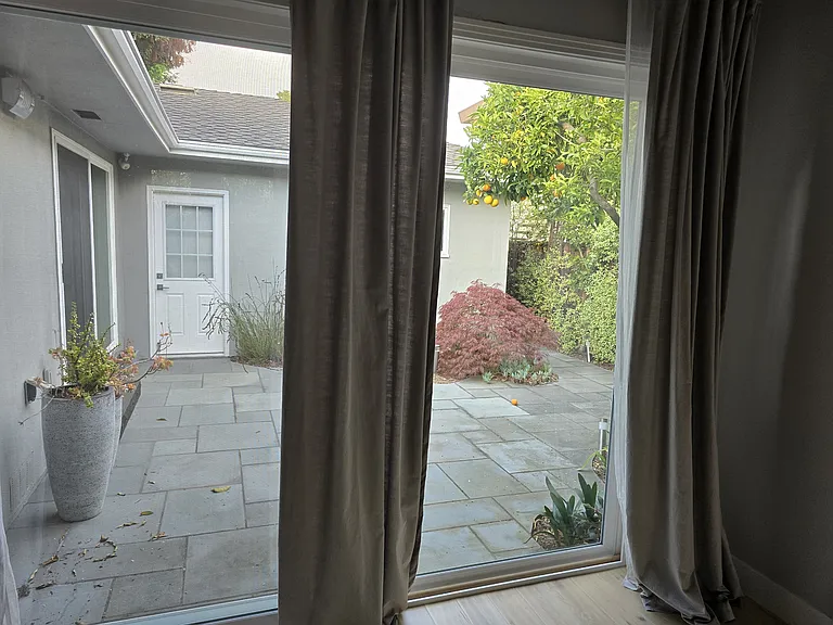 Courtyard view from Primary Suite