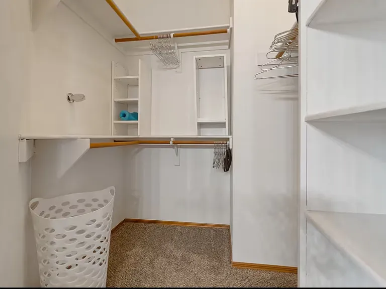 Walk in master closet