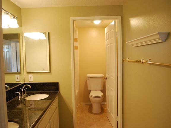 Master bath with double-sink.